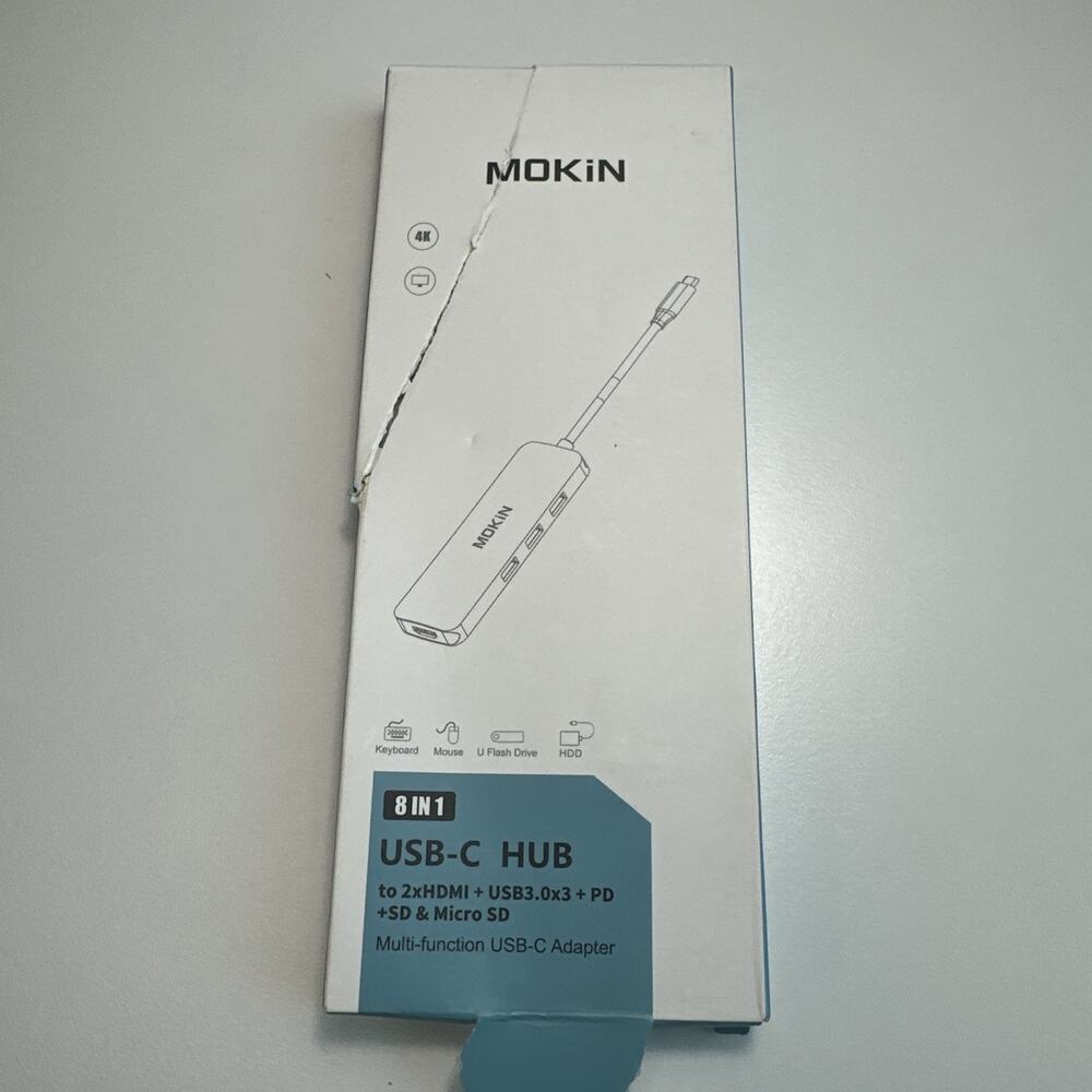 MOKiN MOUC0409 8 IN 1 USB-C Hub to HDMI + USB3.0 + PD + SD&Micro SD